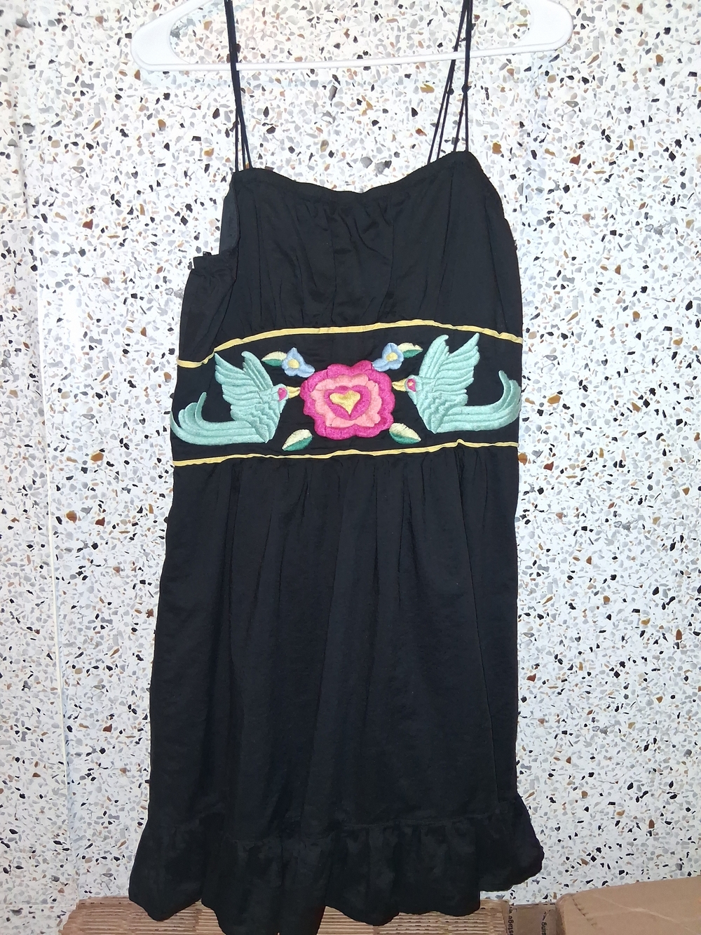 Women's VaVa By Joy Han Sun Dress Size Large Zip Closure Black